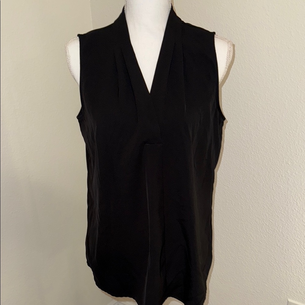 Calvin Klein Black Collar Blouse